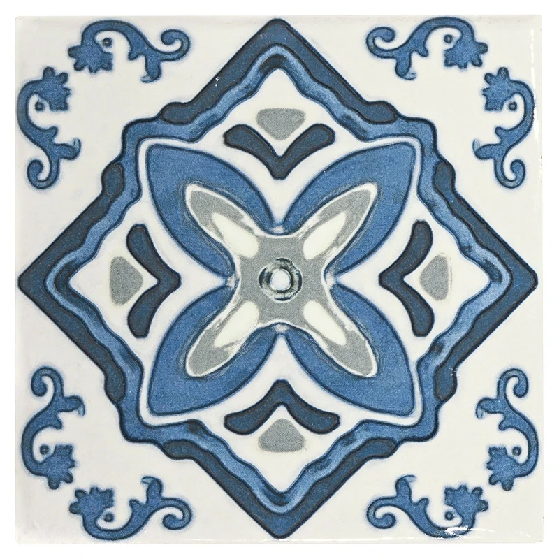 Talavera, La Paz - 6" x 6" | NPT Unglazed Pool Tile